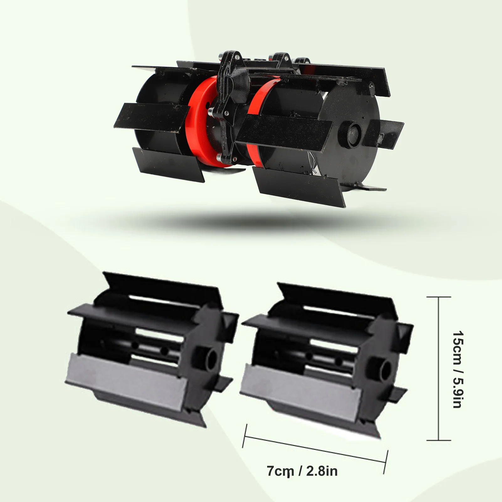 9 Tooth 26mm 28mm Grass Trimmer Weeding Wheel Trimmer Deep Plowing Wheel Garden Tiller Loose Soil Accessory