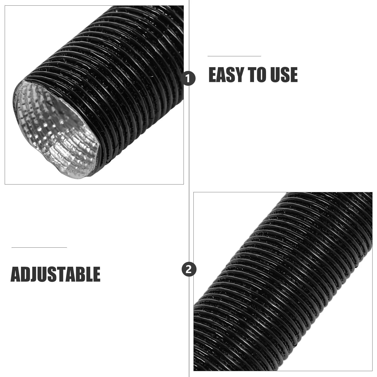 

Flexible Plastic Foil Air Conditioning Duct Hose Stretchable Heater Pipe for Vehicle Warm Air Exhaust Plastic