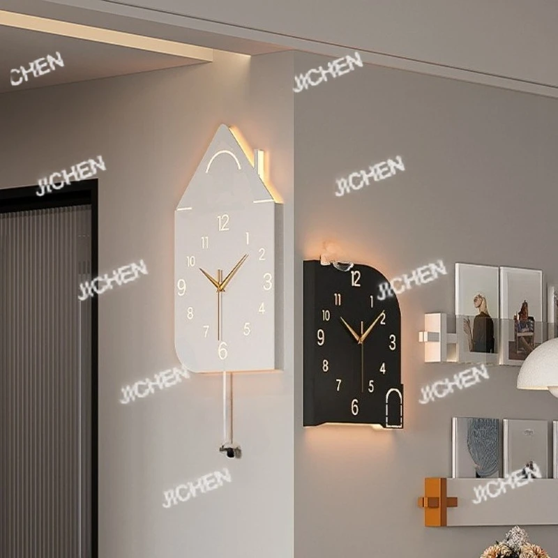 

Modern Silent Wall Clocks Double-sided Wall Clock Corner Hall Home Restaurant Corner Watch Interior Wall Decoration Ornaments