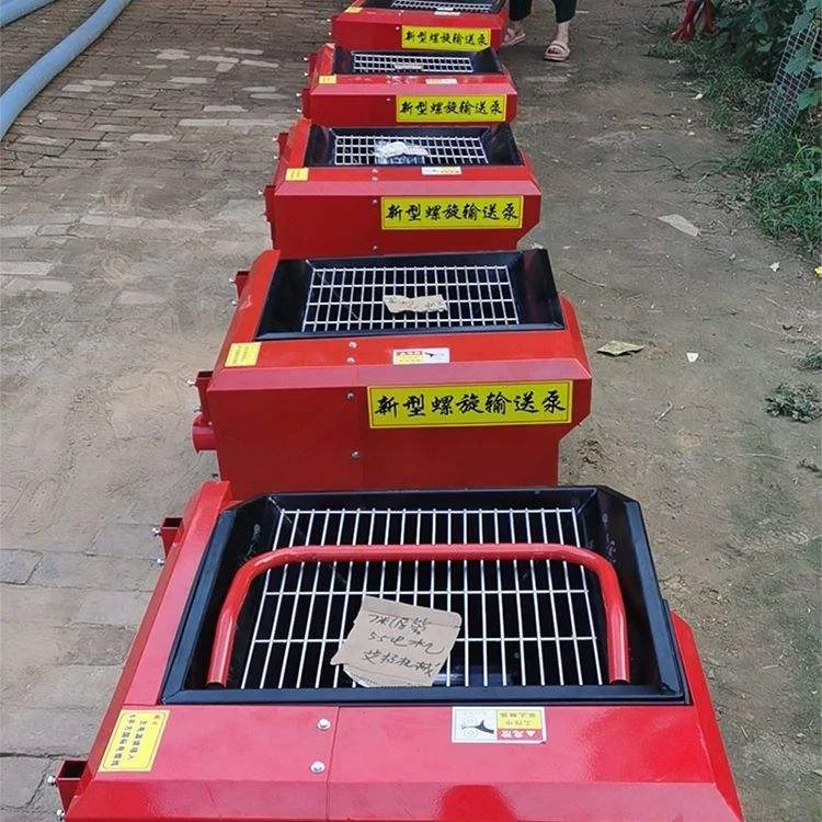 Customized Small Secondary Structure Feeding Machine For Concrete Delivery Screw Pump On Construction Site