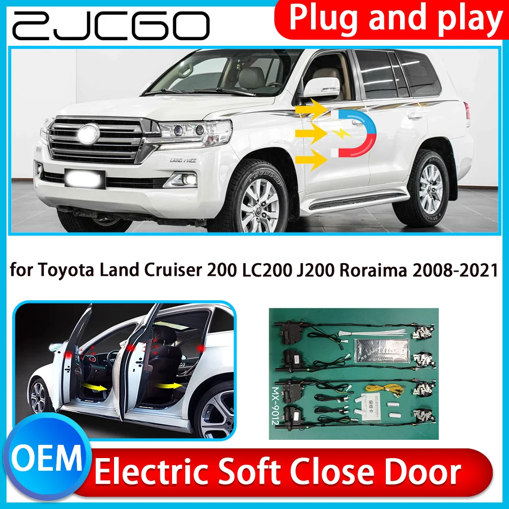 for Toyota Land Cruiser 200 LC200 J200 Roraima Auto Pull Car Soft Close Kit Door Power Latch Electric Door Catch Soft Closing