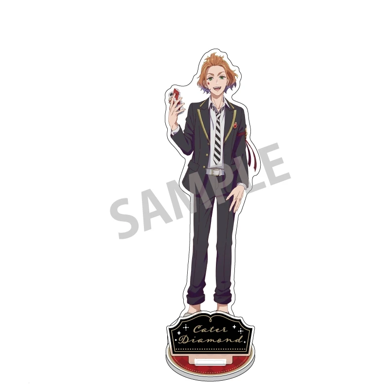 Twisted Wonderland Acrylic Figure Stand Model Plate Desk Decor Cosplay Azul Leona Jade Floyd Keychains