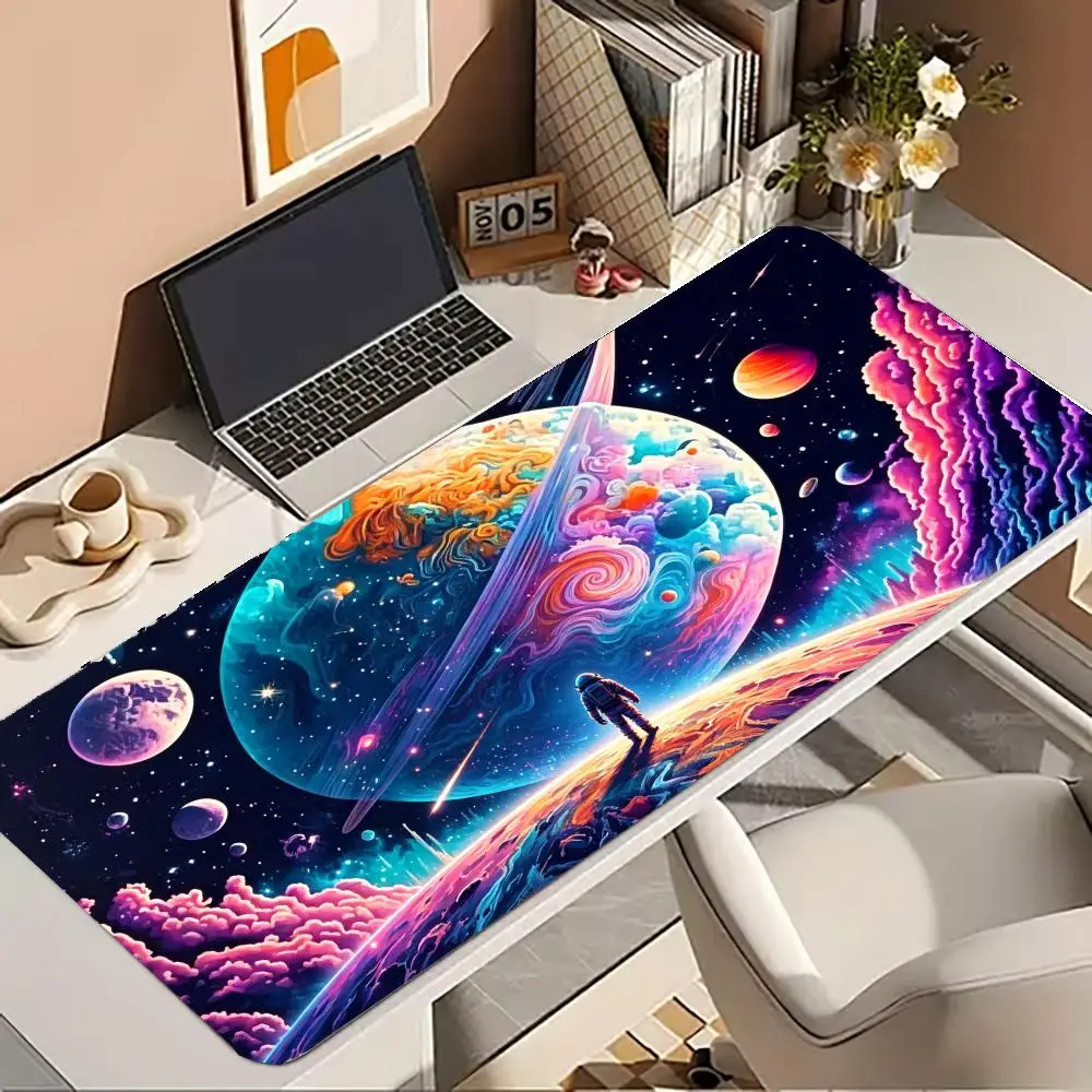 Astronaut Space  Mouse Pad Large size xxl rubber keyboard  carpet anti-slip gamer  mouse pad Laptop home office mouse blanket