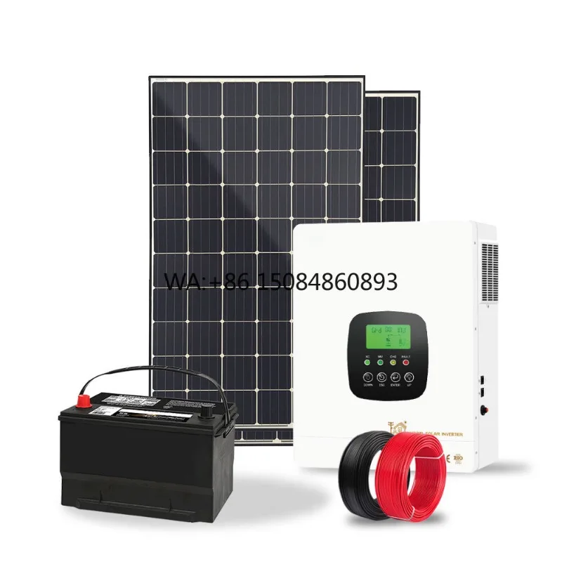 Tiles Roof Balcony Complete Full Package 30KW 20KW 10KW Power Hybrid Solar Energy Storage System for Home With Inverter