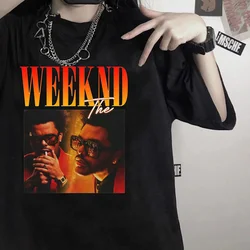 the weeknd clothes t-shirt male anime manga white t shirt y2k funny top tees t shirt y2k