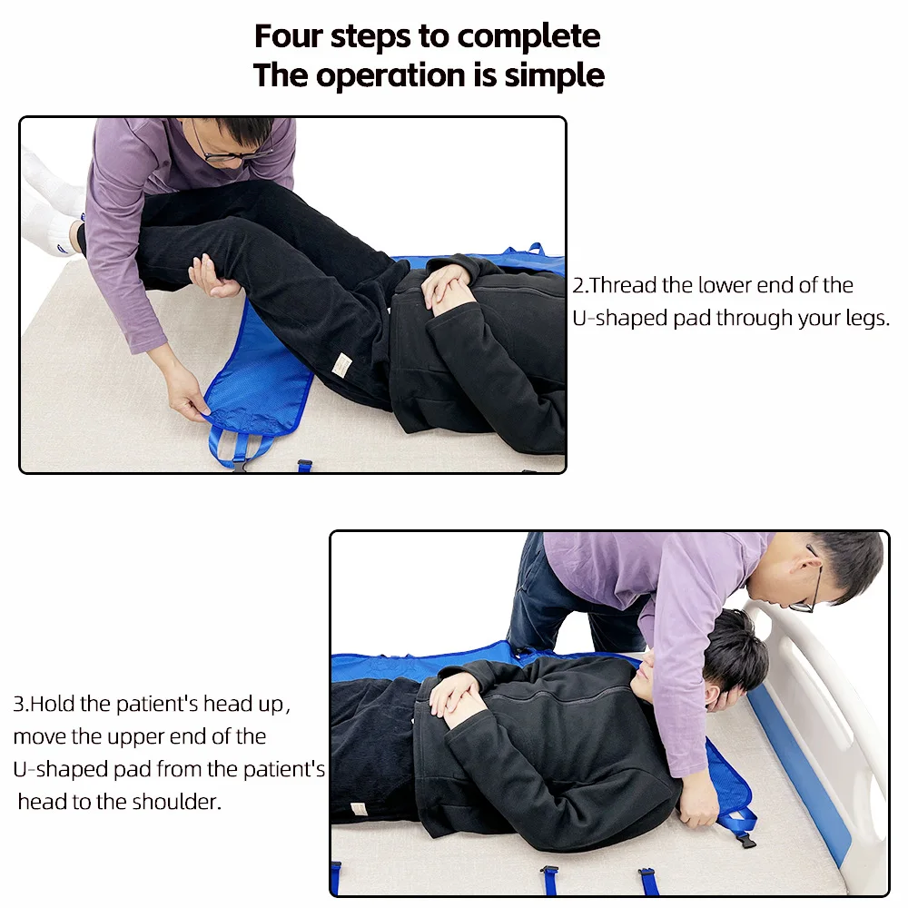 Long Term Bedridden Elderly Turning Assistive Device Turning Care Pad Patients Lying Down Prevent Pressure Ulcers Turning Belt