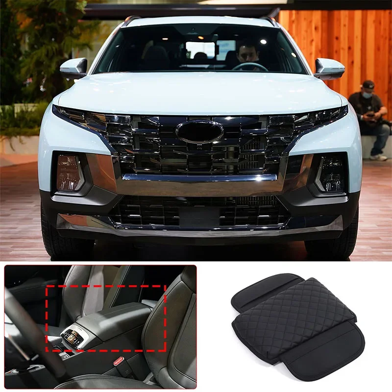 

For Hyundai Santa Cruz Artificial Leather Center Armrest Box Protective Cover Mobile Phone Storage Bag Interior Accessories