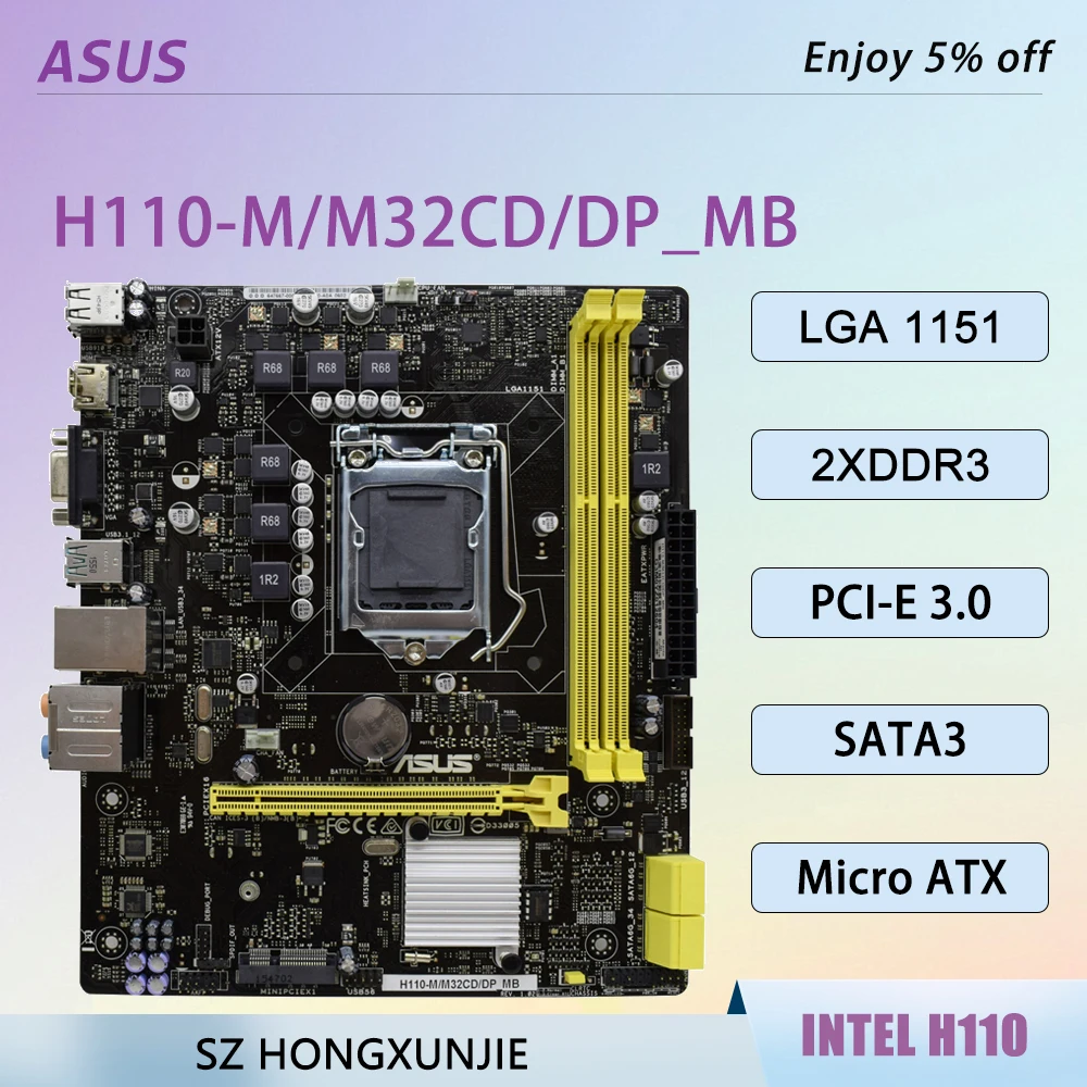 ASUS H110-M/M32CD: La Scheda Madre Perfetta per un PC Gamer Budget e Ufficio Efficiente
