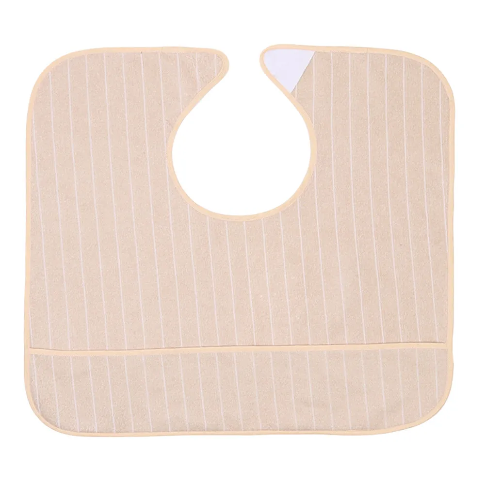 Waterproof Adult Bib Large Anti Stain Reusable Eating Apron Elderly Clothing Protector Mealtime Aid Apron Adult Bib