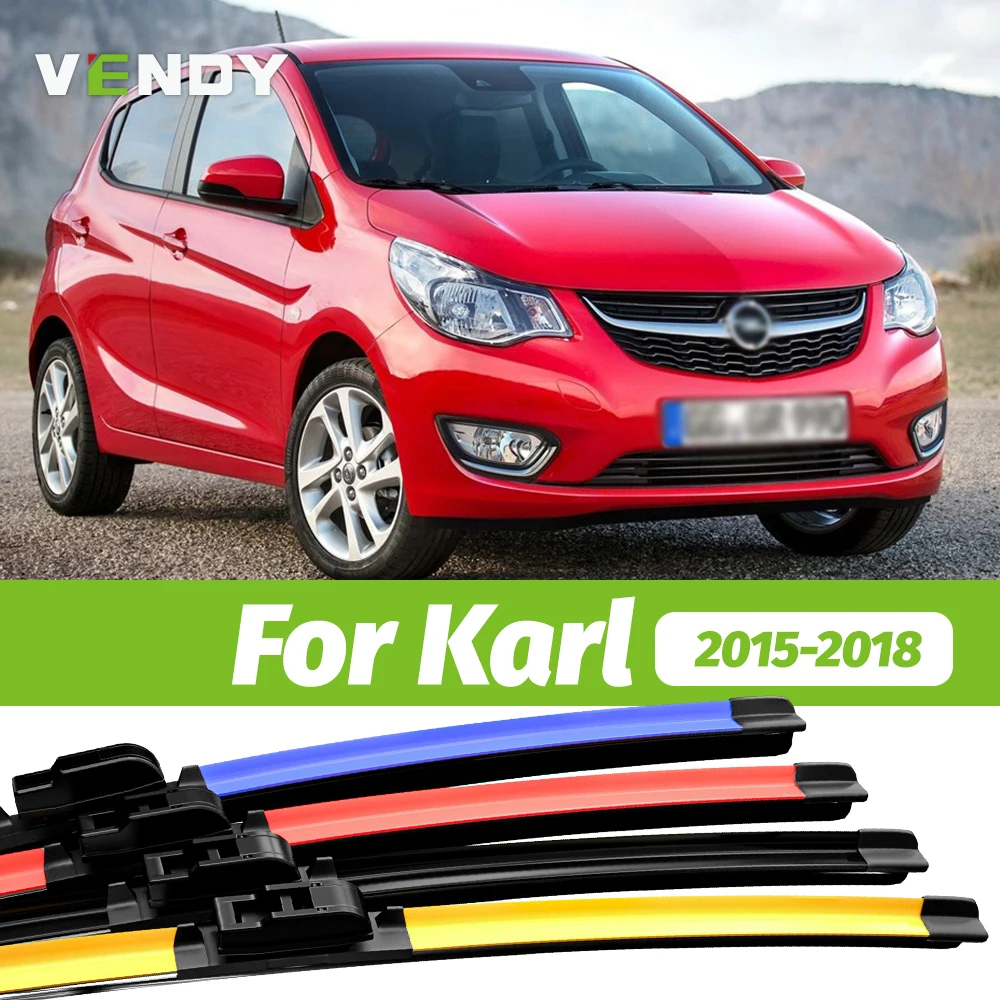 2pcs Front Windshield Wiper Blades Windscreen Wipers For Opel Karl 2015-2018 2016 2017