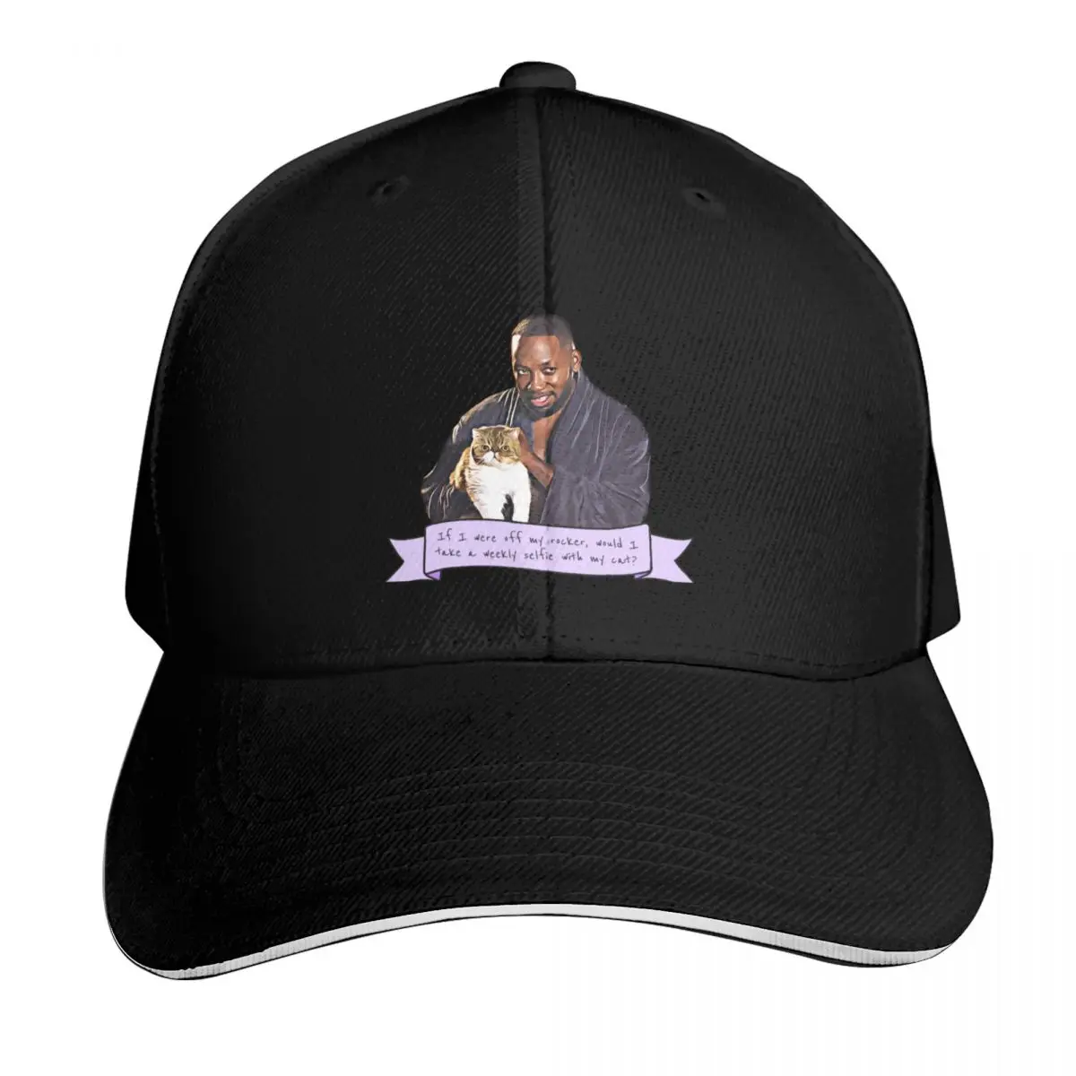 Winston Bishop New Girl Cat Quote Baseball Cap Lightweight Packable Gift for Him Her Casual Daily Wear