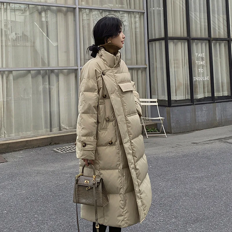 Cappotto invernale da donna coreano Giacca calda in cotone Parka di nuova moda di media lunghezza addensare Parka imbottito in cotone femminile Taglie forti