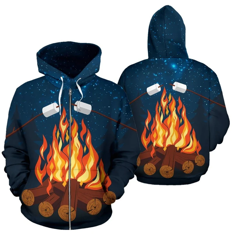 New Winter 3D Vintage Printed Zip Up Hoodies For Men Kid Fashion Funny Streetwear Clothes Casual Fashion High Quality Hoody Tops