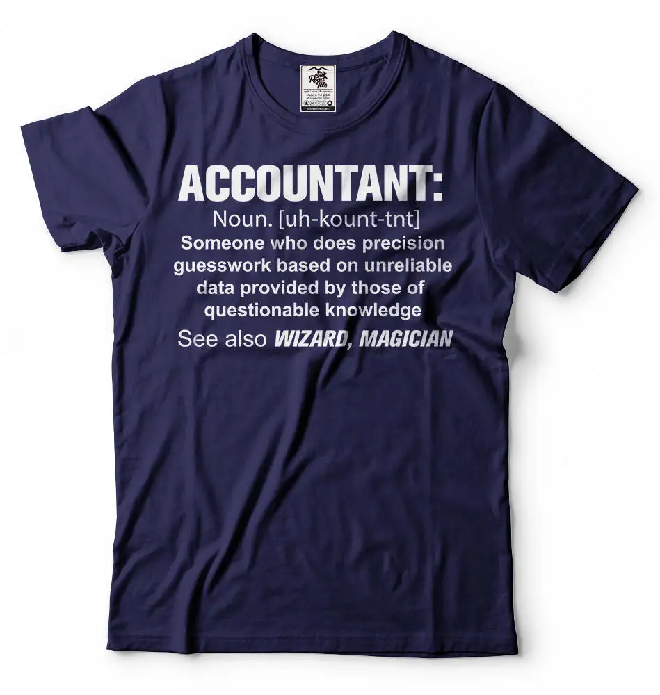 Accountant T Shirt Guesswork Definition Noun Accounting For Dad Mom Cpa Funny Birthday