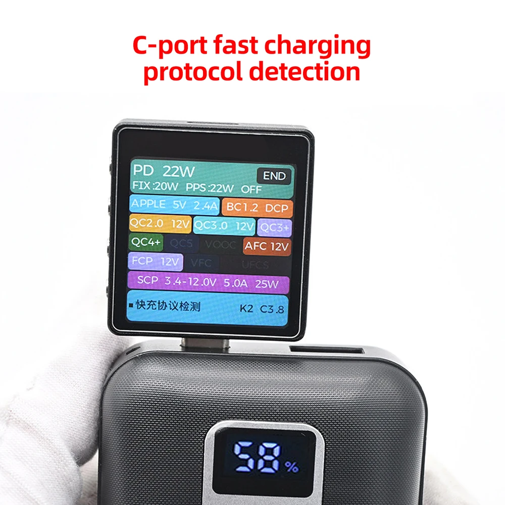 22.5W Fast Charge Power Bank Kit No Soldering Required with LCD Display for 21700 Batteries Portable DIY Charger Case