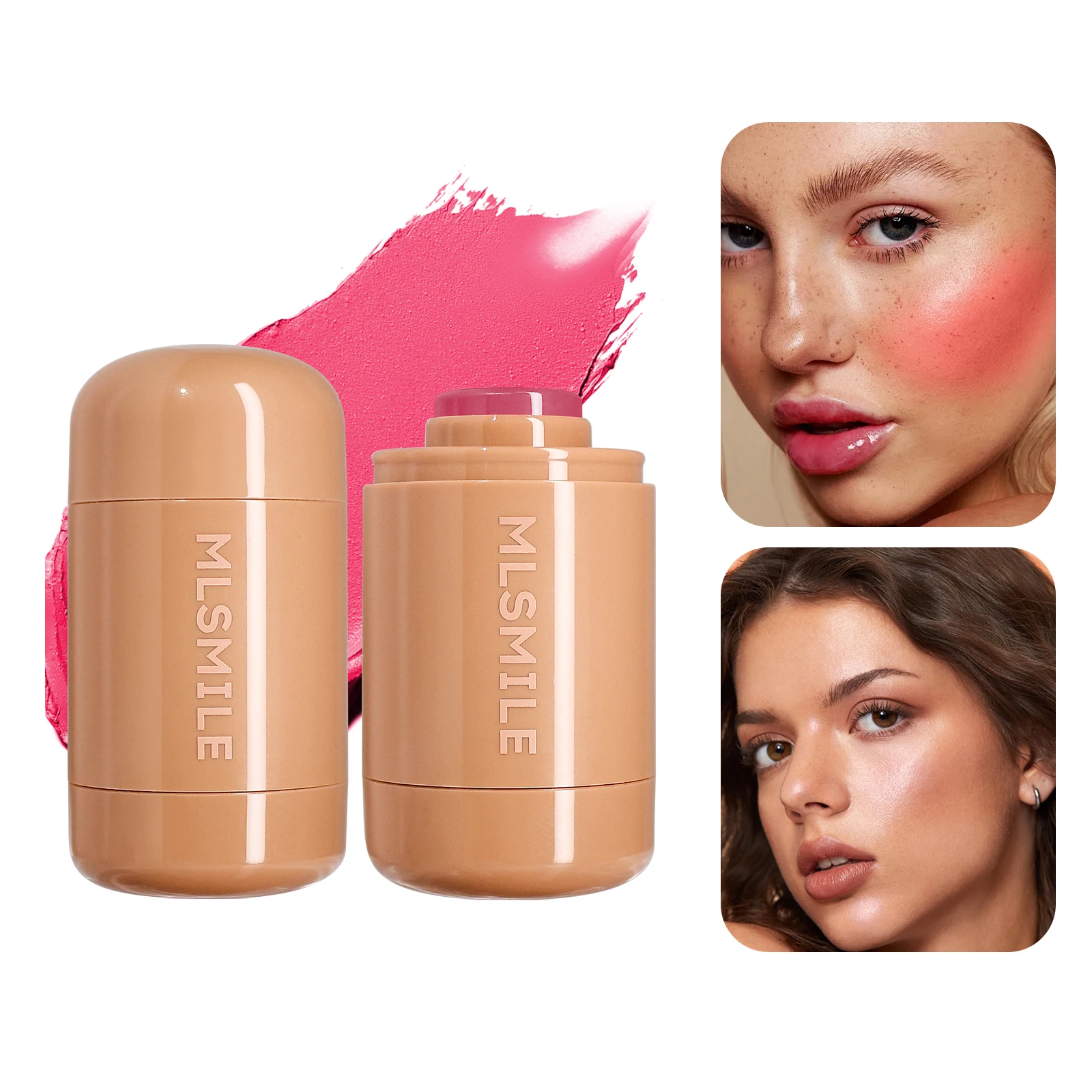 

Super Cute Girls Lipstick,Long Lasting Non-Fading Waterproof Lip Color,Blush & Highlight Makeup For Teen Girls
