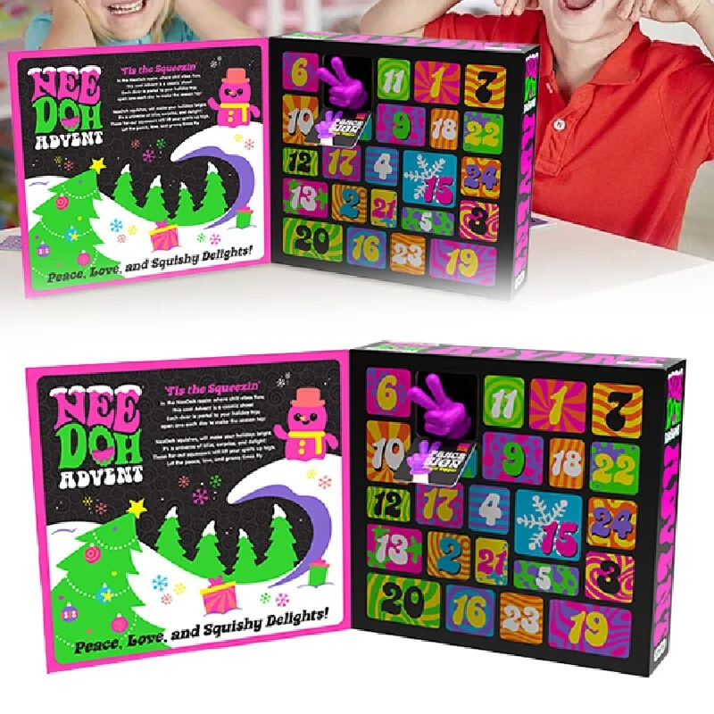 Adventskalender 2025, 24 Tage Überraschung, sensorisches Zappelspielzeug, Weihnachts-Countdown-Box mit zufälligem Bestes Geschenk, zufällige Blindbox