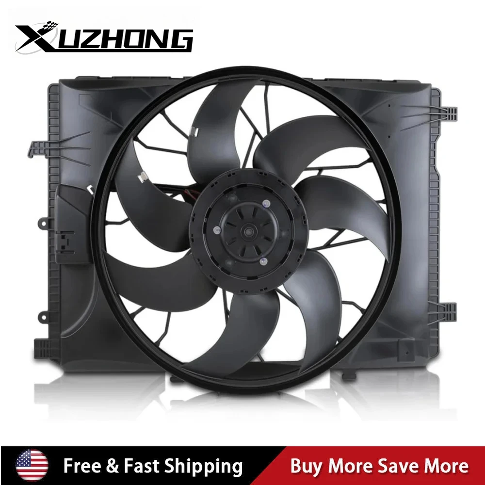 

For Mercedes-Benz C250 C300 C350 C63 AMG GLK350 2010-2014 Radiator Cooling Fan
