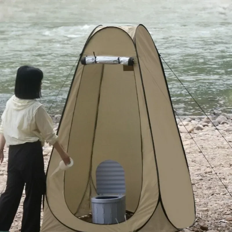 

Outdoor Portable Bath Tent Folding Automatic Opening Single Private Hiking Toilet Tent Convenient Shower Camping Equipment