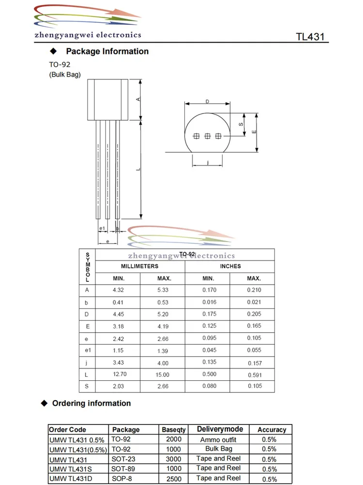 Régulateur TO-92, 50 pièces/lot, 78L05 78L06 78L08 78L09 78L10 78L12 78L15 79L05 79L06 79L08 79L09 79L12 79L15 TL431