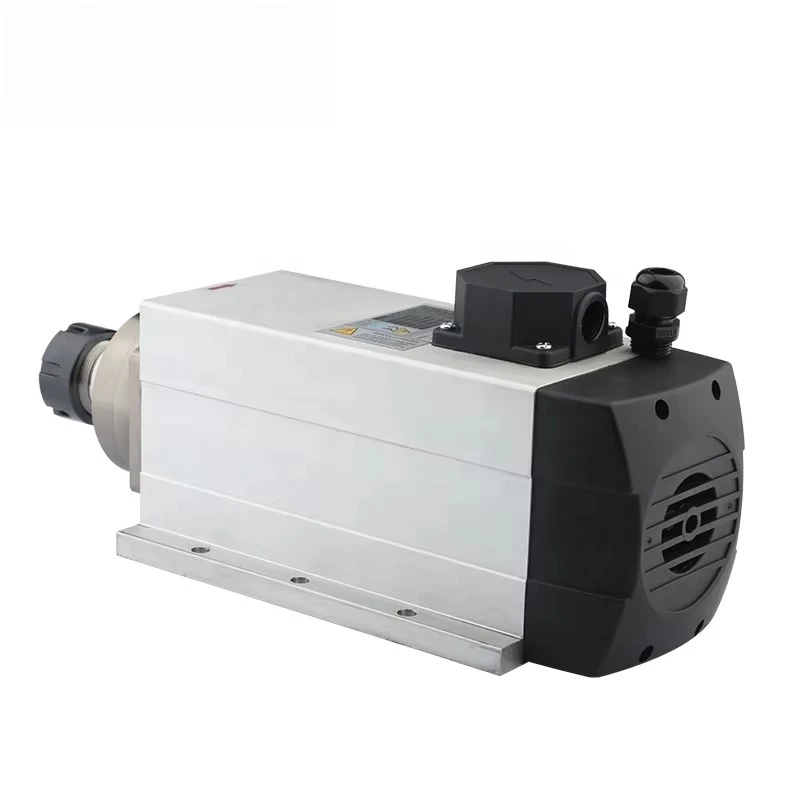 6.0kw Air Cooling Spindle Motor 380v 18000rpm Black Square High Speedwith Cheap Price Good Quality