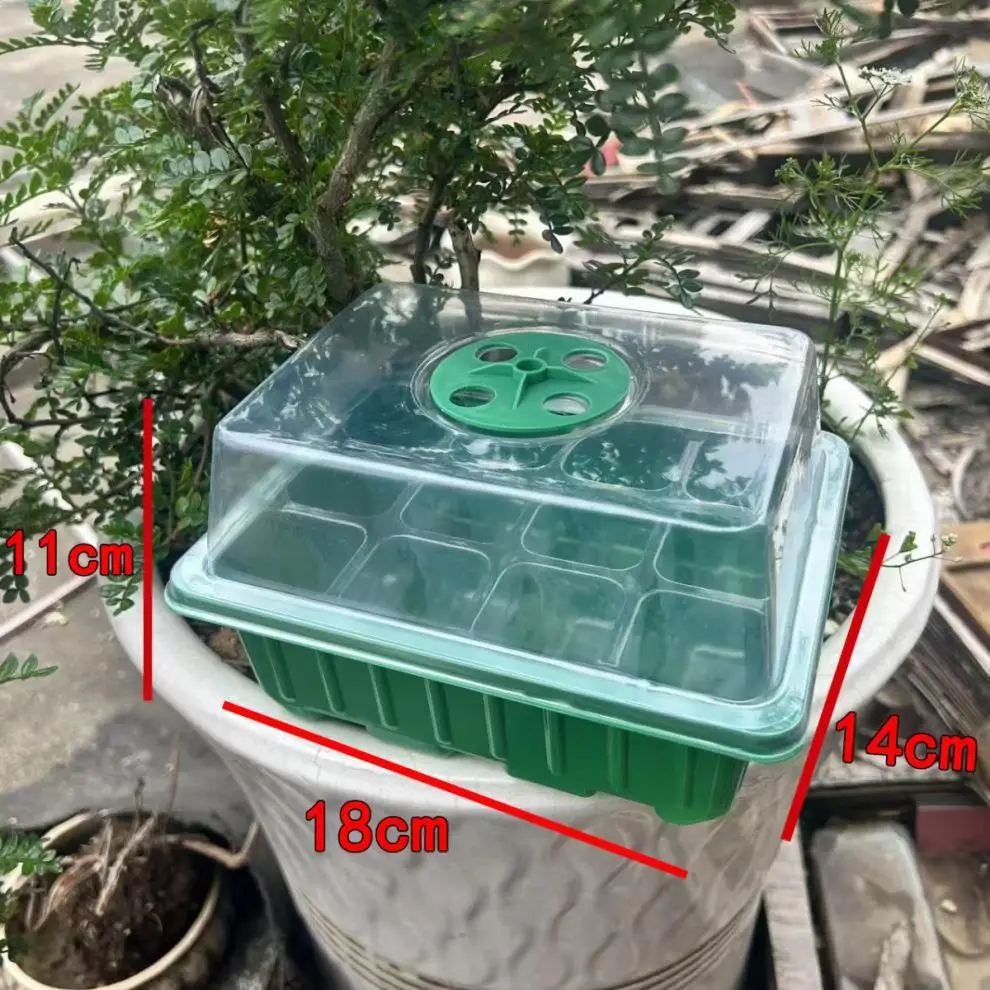 Seedling Pot,Seedling Germination,Seeder,LED Growth Light,Tray Box withTimer, AdjustableVentilation and Humidity