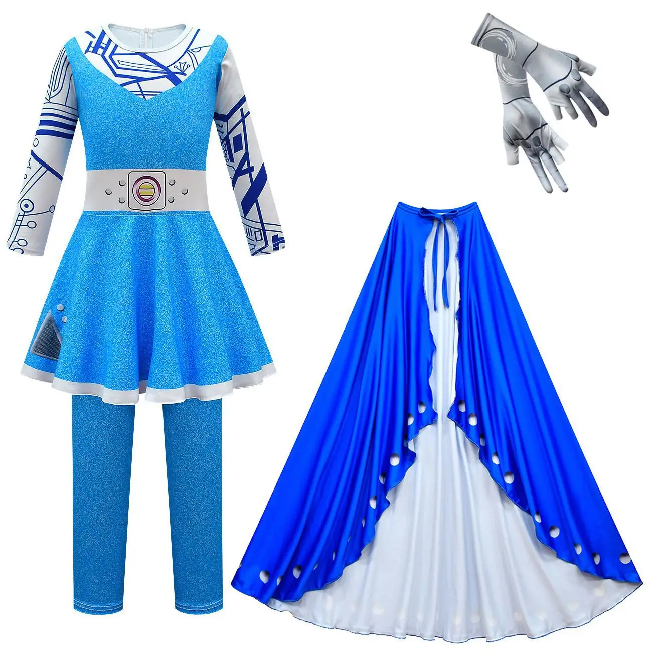 Zombies Campus 3 Halloween Kostüm für Mädchen Cheerleader Kinder Addison Cosplay Body mit Tasche Baby Karneval Party Kleidung