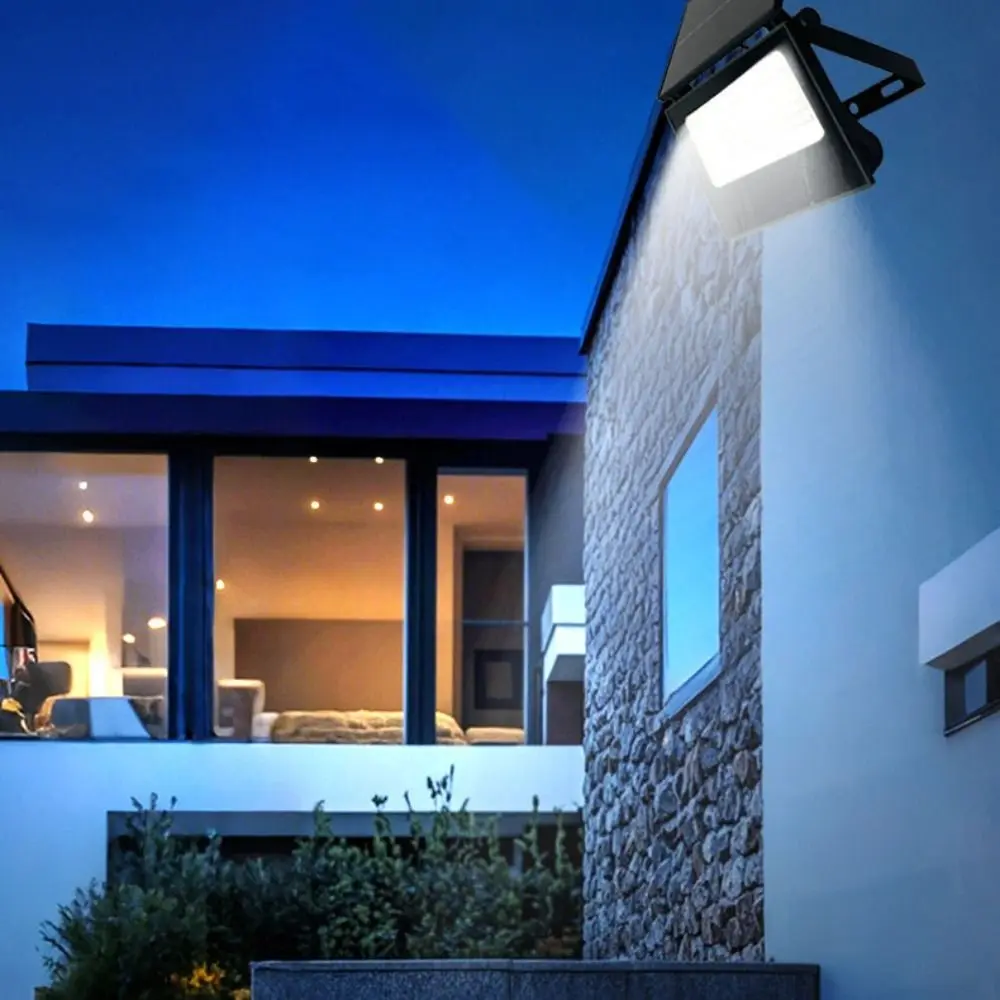 Projecteur solaire de jardin avec capteur de corps humain, Design pliable, économie d'énergie, éclairage extérieur réglable, prévention de la rouille