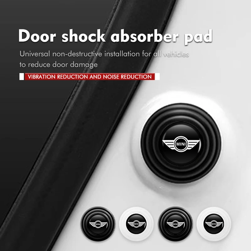 8pcs Car Door Shock Absorbing Gasket Sound Insulation Pad For MINI Cooper R53 R52 R50 One JCW Clubman Countryman WORKS