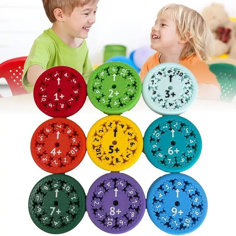 9/18 pcs Math Fact Sensory Spinner Hand Spinner Sensory Spinner Learning  Education Toys For Favors Math Games Learning