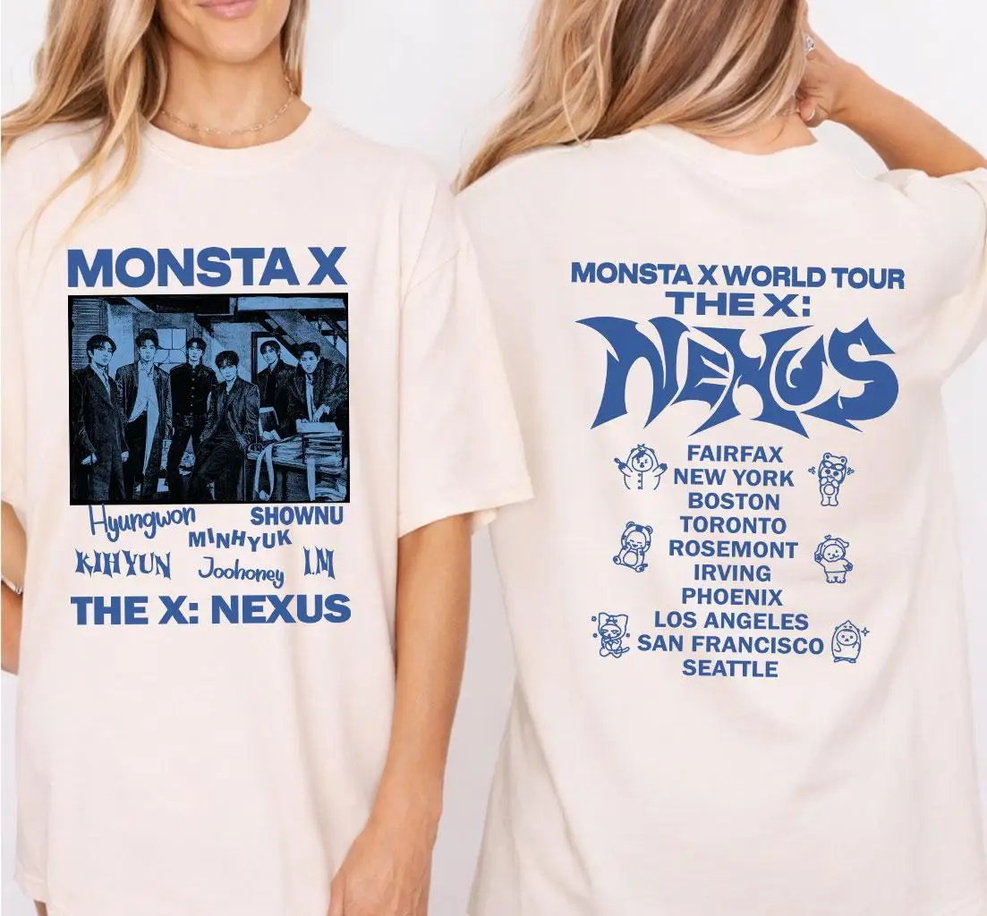 Monsta X World Tour 2026 Shirt Is Comfortable and Transparent, High-quality, Suitable for Fans To Wear