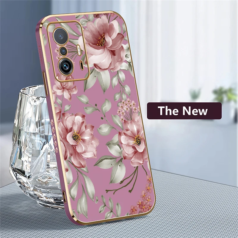 حافظة هاتف مقاومة للصدمات لهاتف Xiaomi Mi 11T 10 Pro 9T 11i 10T 11 Lite 5G NE 11X Pro غطاء ناعم من السيليكون مطلي بالزهور #4