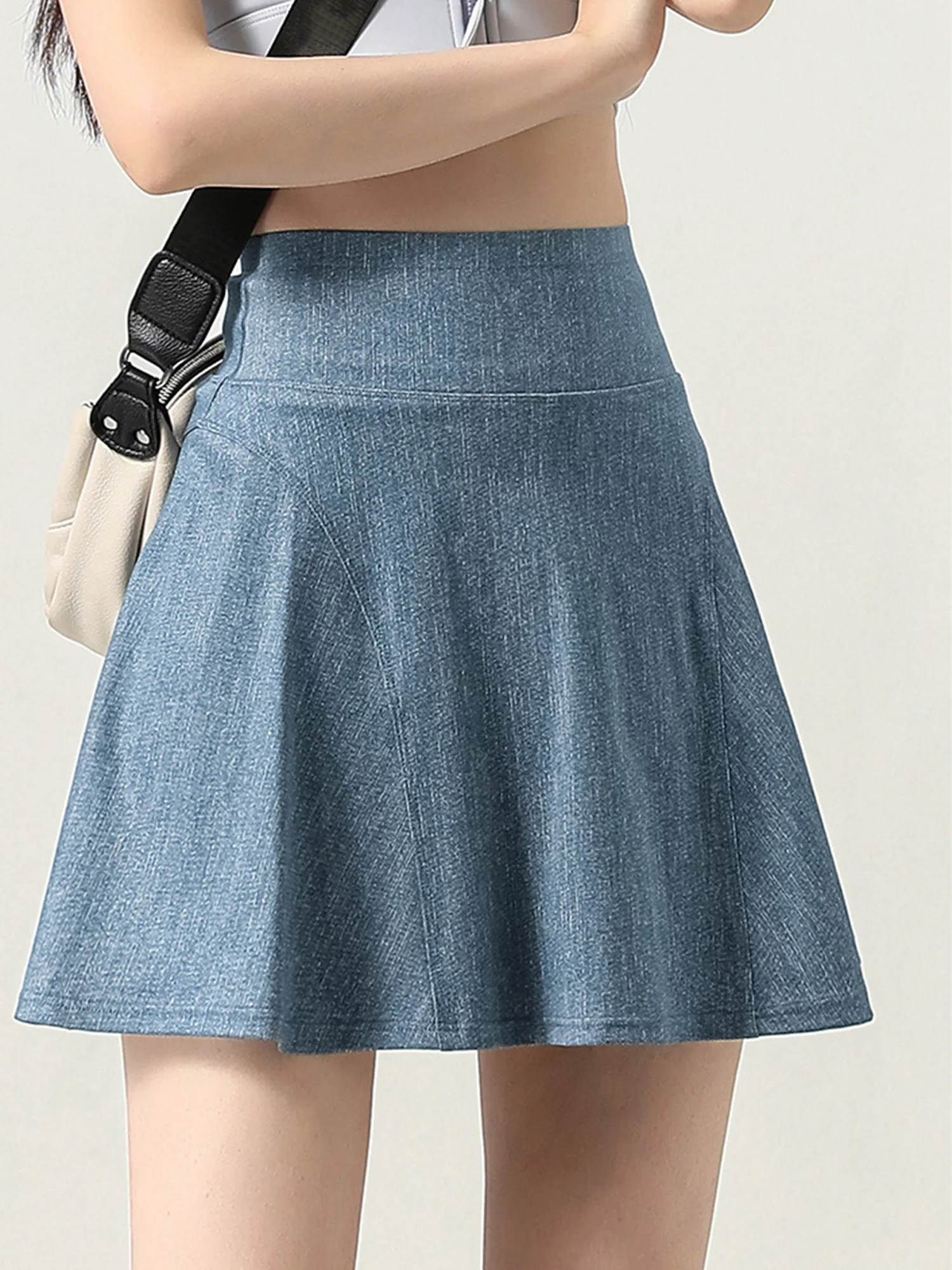 

Women Sports Skirt High Waist with Built In Shorts Slim Fit Breathable Lightweight for Badminton Golf Tennis Summer Outdoor