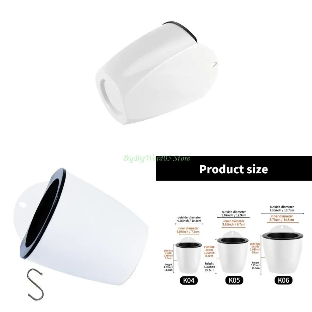 

24TE Wall Mounted Pot Gardening Planter for Home Decors Health Balcony Plant Growth Space Saving Efficient Planting Pot