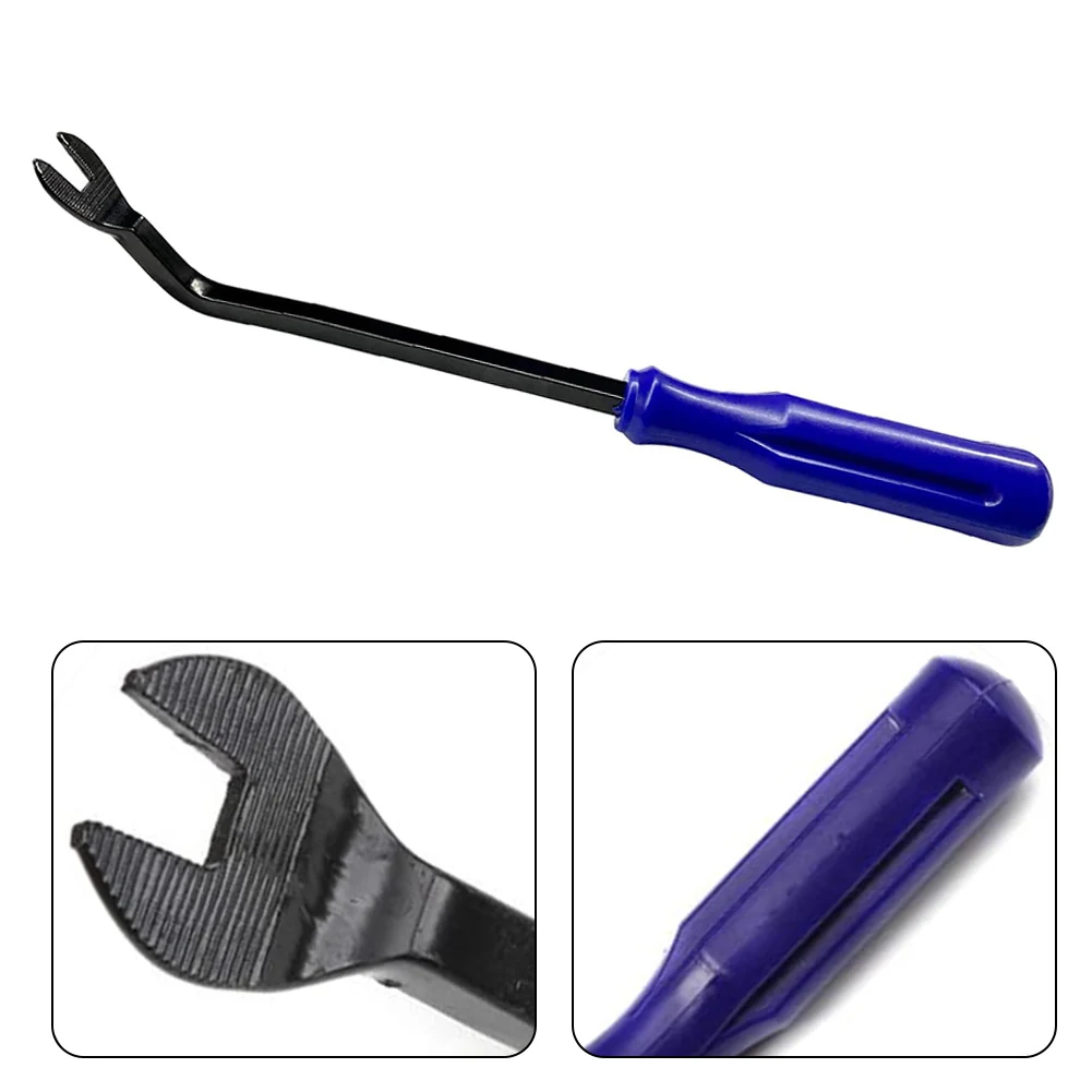 

Auto Door Clip Panel Trim Removal Tool Door Trim Panel Fastener Puller Decor Removal Tool Pry Pliers Blue Handle Black Lever