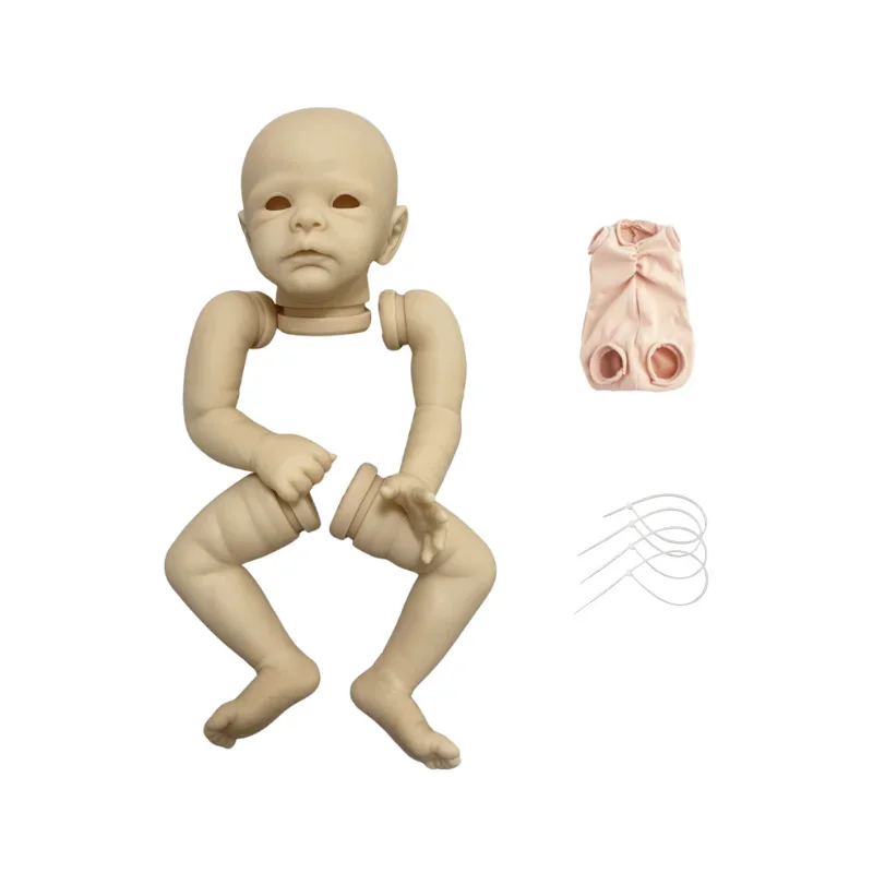 Kit en blanco de 17 pulgadas, muñecas Reborn Henley Bebe, moldes sin montar, piezas de vinilo sin pintar, Kits de muñecas Reborn en blanco de 43cm