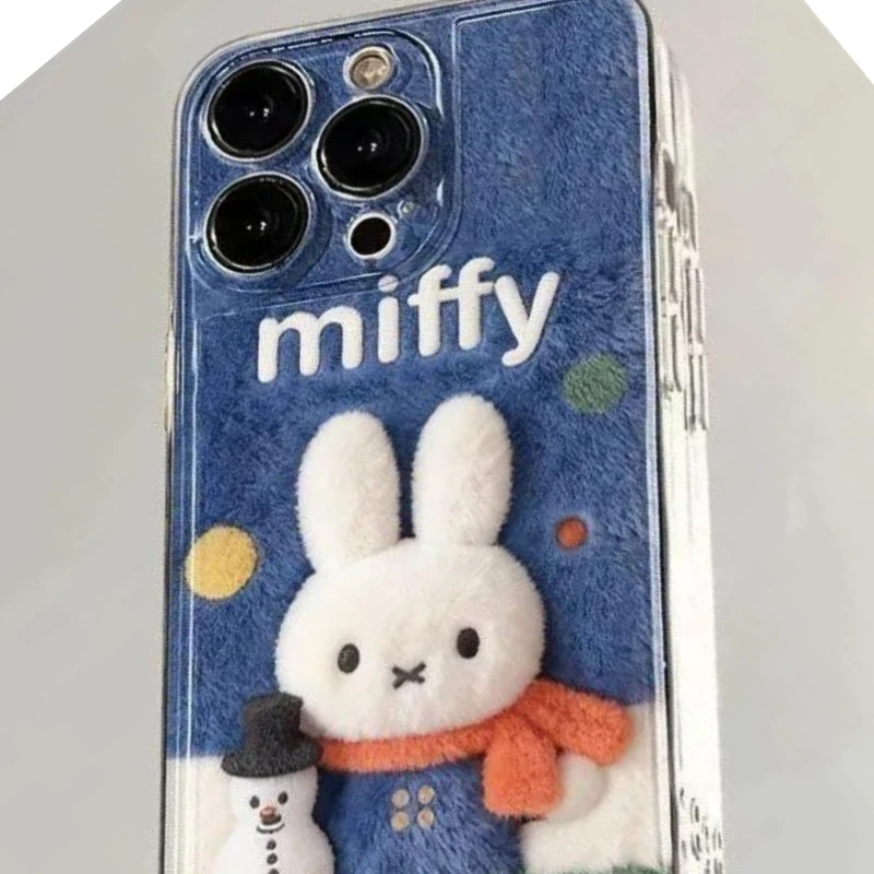 Cartoon Kawaii Miffy Mobile Phone Case Applicable To Iphone Newstyle Fashion Good Look Practical Simple All Inclusive Ultra Thin