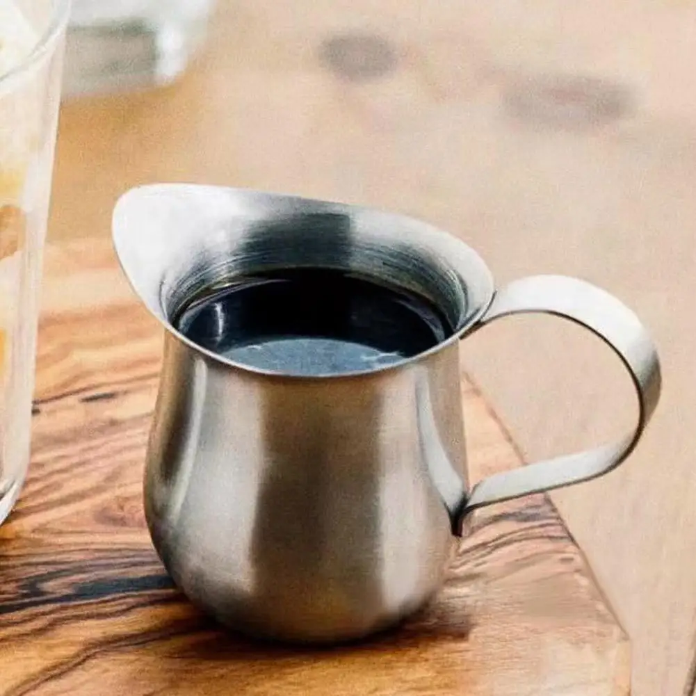 304 Stainless Steel Milk Creamer Frothing Pitcher With Scale Stainless Steel Espresso Cups Latte Cup Milk Frother Coffee Accesso