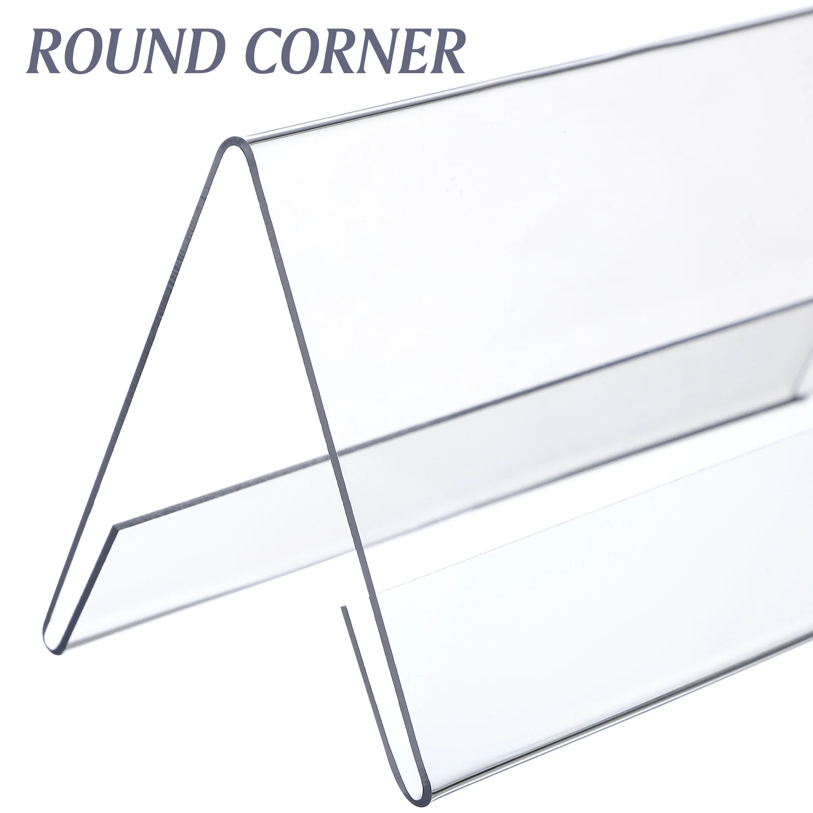

6pcs Acrylic Place Cards Clear Table Number Stands Reusable Seat Holders Wedding Decoration Seat Cards Display