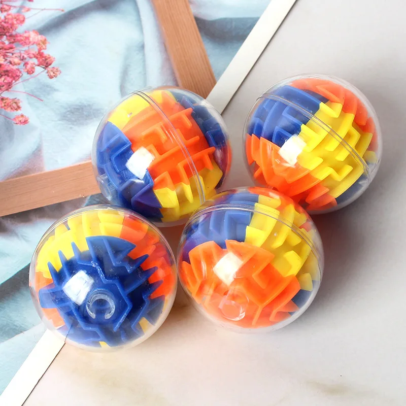 1/2/3Pcs Brain Puzzle Game Kids Round Maze Puzzle Toys Memory Ball Funny Brain Balance Training Labyrinth Track Maze toy Gift