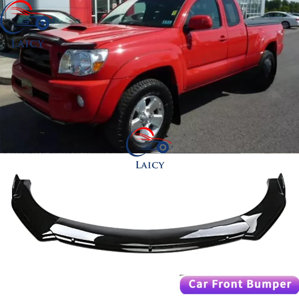 

LAICY For Tacoma 2005-2015 Car Front Body Bumper Spolier Lip Chin Diffuser Splitter Air Dam Kit Protector Guard Covers black