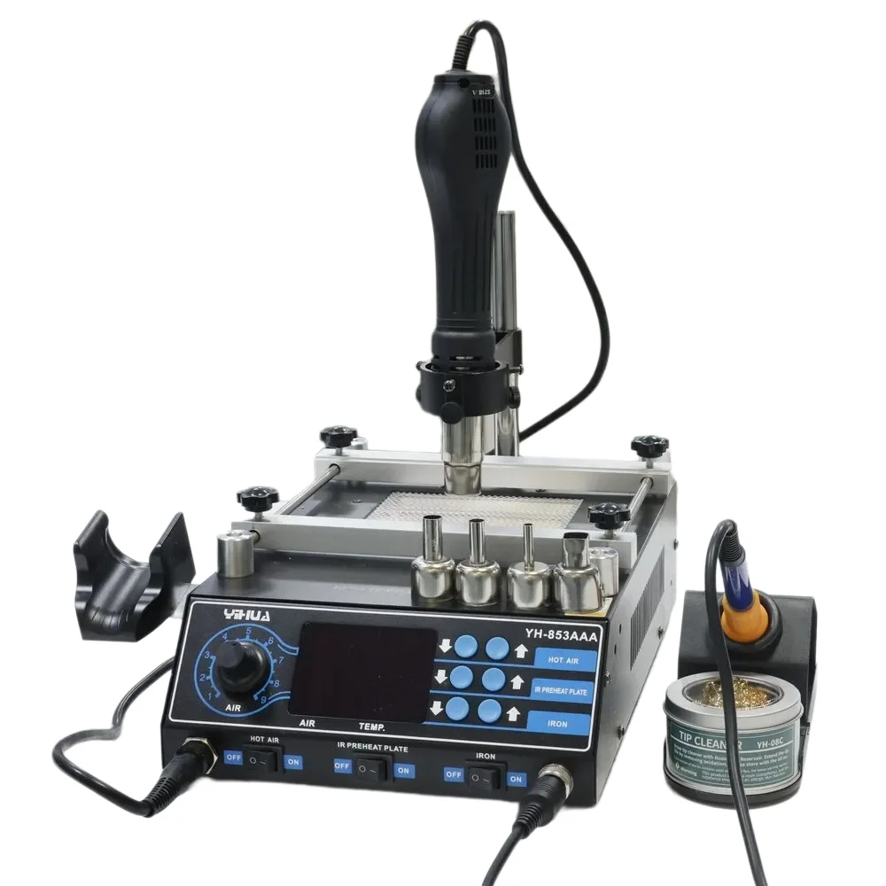 YIHUA-853AAA Intelligent Preheating Station - PID Algorithm & Auto Sleep for Anti-Oxidation