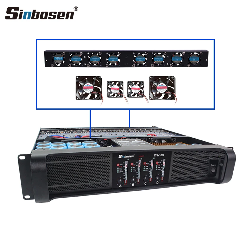 

Sinbosen Hot Selling DS-10Q 2000w Watt Power Amplifier Fp Series Audio Amplifier Module Board