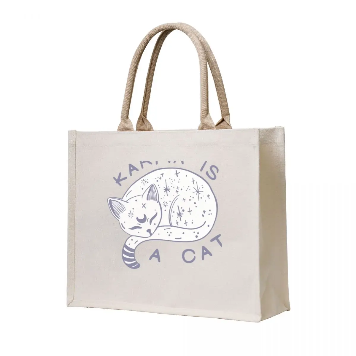 

Karma is a cat Tote Bag bags woman 2025 tote bag university Large bags for women