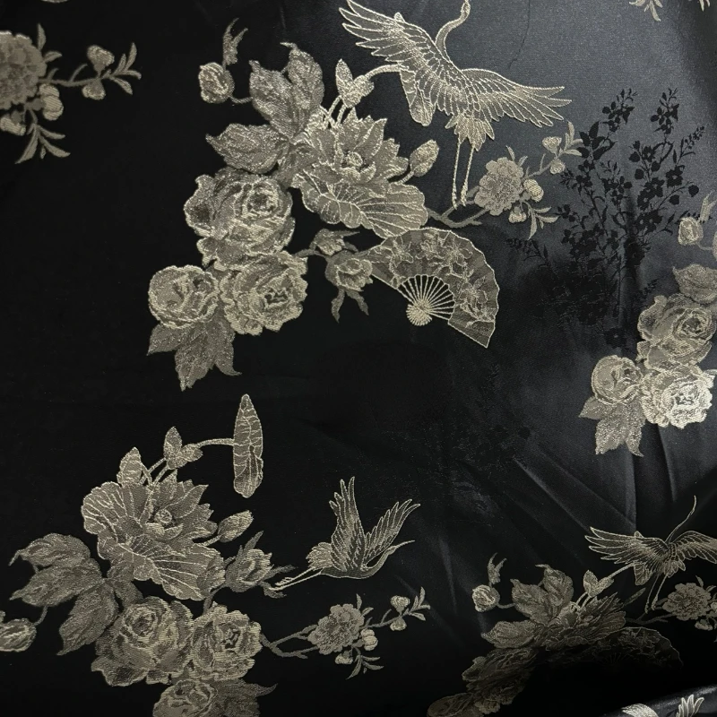 Satin Jacquard Fabr…