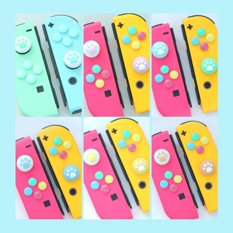 10 шт., силиконовые колпачки для кнопочного джойстика