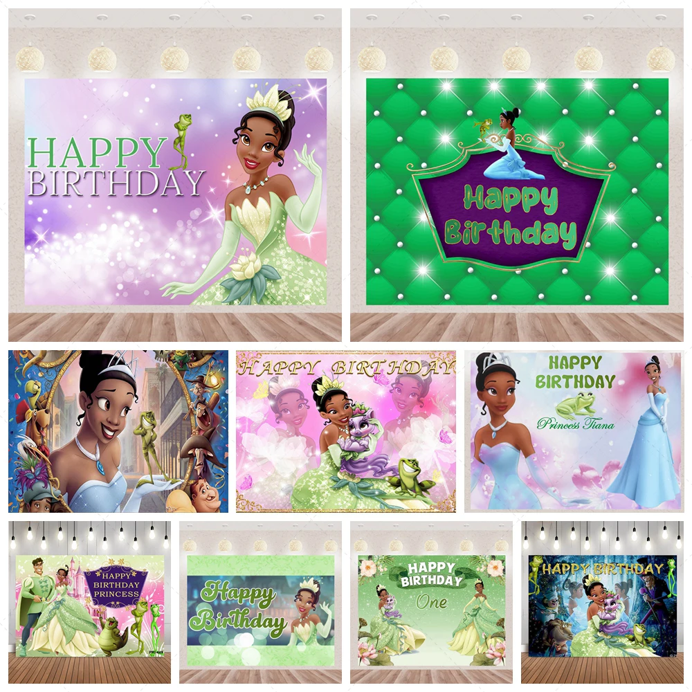 The Tiana Princess And The Frog Theme Girls Birthday Party Background Baby Shower Photography Cusotm Decor Supplies Backdrop