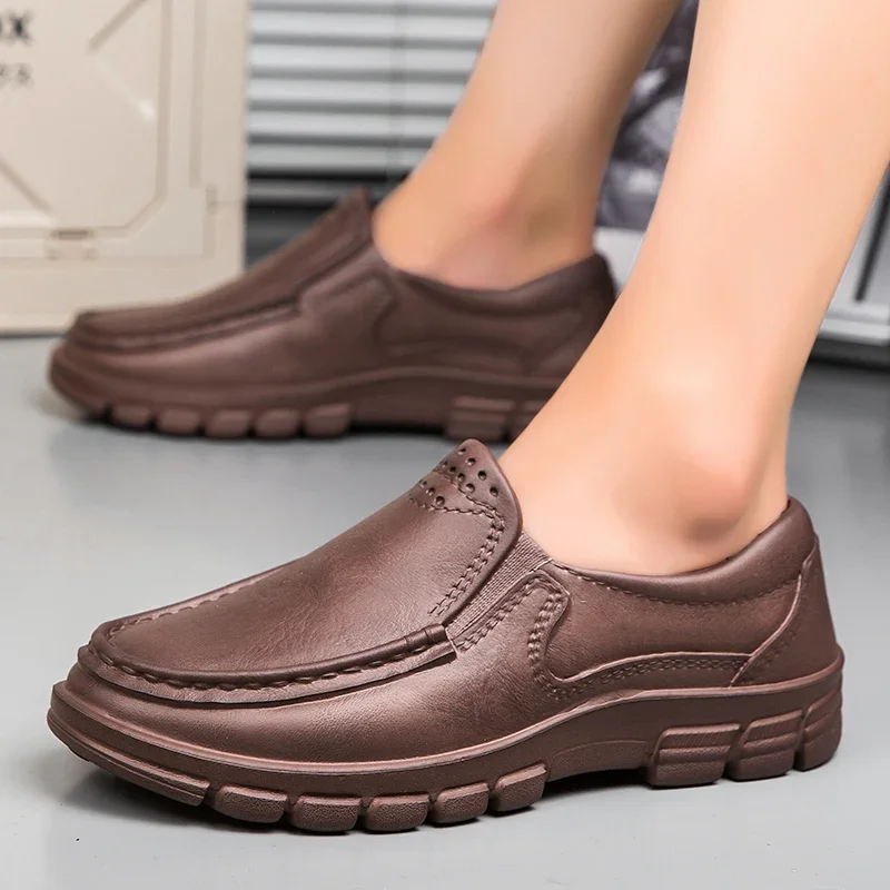 Men Women Chef Shoes Casual Loafers Waterproof Oil-proof Kitchen Work Cook Shoes Non-slip Hotel Restaurant Footwear Walking Shoe