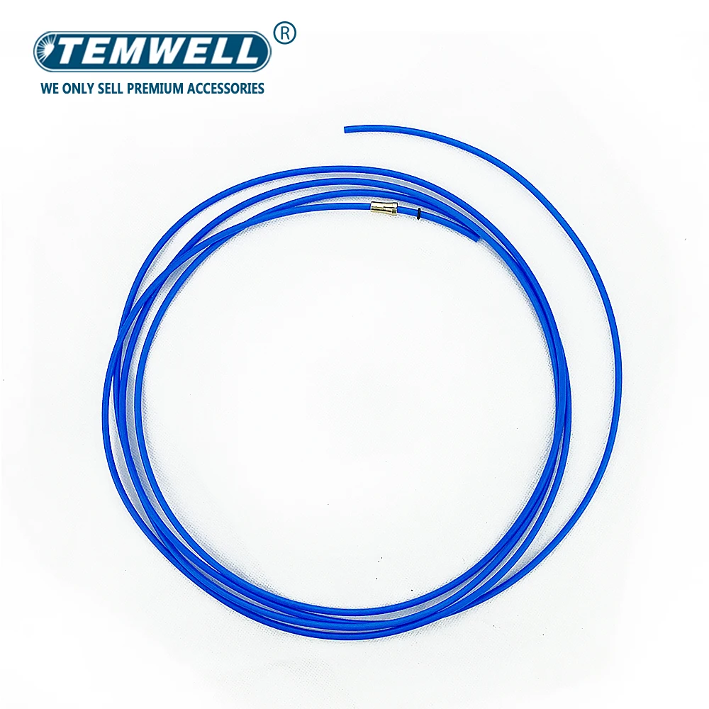 Antorcha de soldadura MIG MAG, revestimiento de PTFE, 0,6-0,8/0,8-1,0/1,2-1,6, cable de soldadura, Kit de conector rápido Central Euro, 3M, 4M, 5M, rojo, amarillo, azul