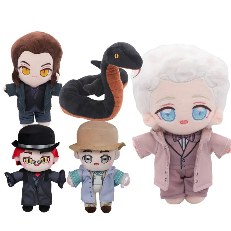 Diabo dos desenhos animados Crowly Cosplay Plush, Aziraphale Good TV Omens, Soft Adulto e Mascote Infantil, Aniversário Xmas Presentes